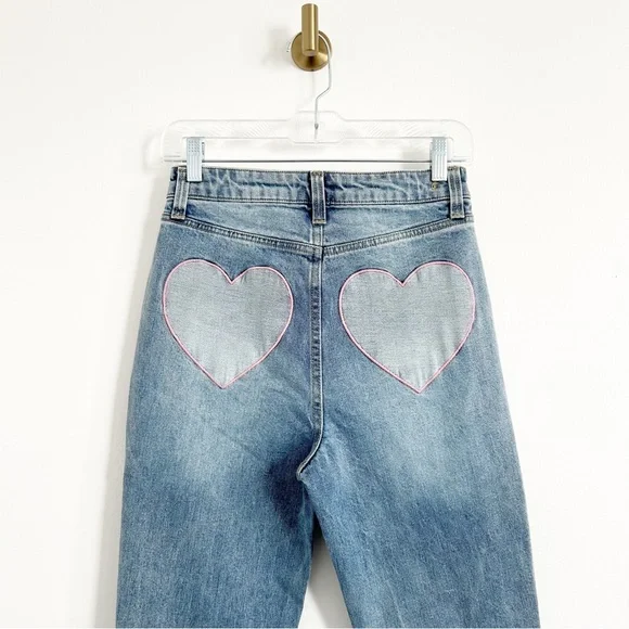NEW Juicy Couture Venice Heart Shaped Back Jeans Size 26 - Picture 8 of 9